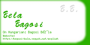 bela bagosi business card